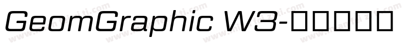 GeomGraphic W3字体转换